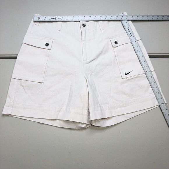 Nike Life Woven P44 Cargo Canvas Shorts White FJ7137-030 Men’s Size 34 - Picture 3 of 8